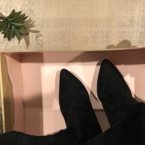 Charlotte Russe Black above the knee boots size 6